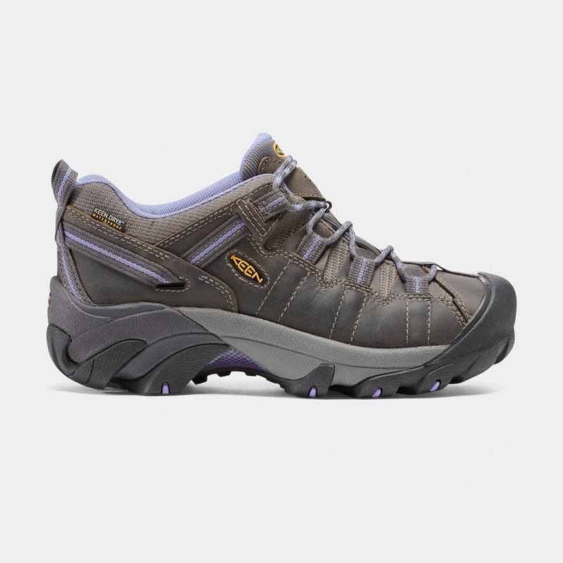 Keen Targhee II Waterproof Womens Hiking Shoes Chocolate/Purple Outlet (7109-EOFSR)